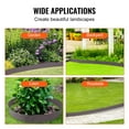 thumbnail image 5 of KFFKFF 5 PCS Metal Landscape Edging 39" L x 5" H Steel Garden Border 3.15" Spike Length Flexible Hammer-In Outdoor Landscaping Edge for Lawn, Garden, Walkway, Yard (Brown), 5 of 9