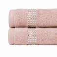 thumbnail image 3 of Stripe Fingertip Towel (Set of 2) - Pink, 3 of 6