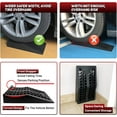 thumbnail image 3 of ROBLOCK Car Ramps for Lift and Vehicle Maintenance, Portable Low Profile Car Ramps for Garage, Heavy Duty Tire Ramps for Low Chassis Cars and Support Jack, 17.5''x10''x3.14'', 2 PCS Rb265-2pcs-black, 3 of 6
