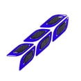 thumbnail image 4 of Car Reflective Trim Door Side Marker Stickers Car Door Edge Exterior Guard Stickers Accessories Set of 6, 4 of 5