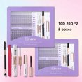 thumbnail image 1 of Trousse d'Extension de Cils DIY : Grappes de Cils de Style Mixte avec Liaison et Scellement..., 1 of 26