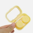 thumbnail image 4 of Unique Bargains 1 Set Contact Lens Case Compact Rectangular Lens Storage Case Yellow, 4 of 5
