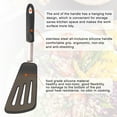 thumbnail image 3 of Unique Bargains 4pcs Kitchen Cooking Silicone Spatula Set Heat Resistant Turner Scraper Baking Utensils Black, 3 of 7