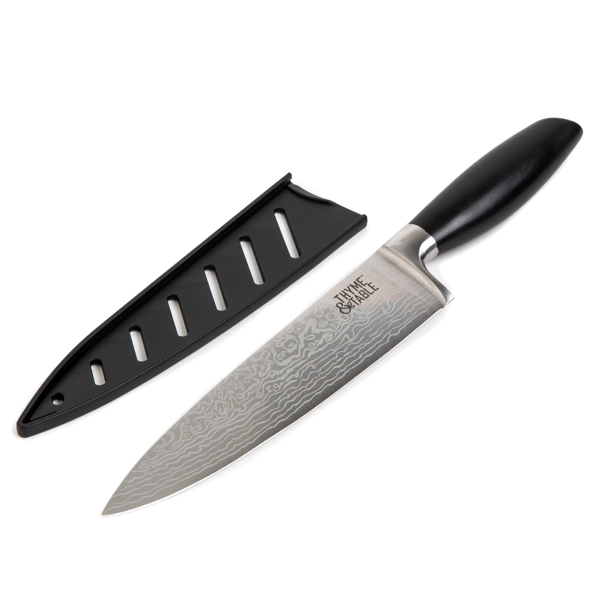 Thyme & Table Non-Stick Coated High Carbon Stainlless Steel 8" Damascus Chef's Knife