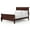 Cherry, variant on Furniture of America Vrai Adult Twin Sleigh Headboard Wood Panel Bed, White