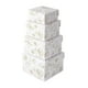 thumbnail image 1 of Set de cajas de regalo Sorarto de 4 piezas con forma de nido floral en oro blanco, 1 of 8
