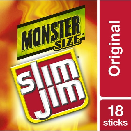 Slim Jim Monster Smoked Meat Stick, Original Flavor, 1.94 Oz.