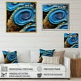 thumbnail image 4 of Designart "Maritime Blue Sapphire Geode" Landscapes Wall Art - Traditional Blue Stone Geode Hallway Wall Art Decor, 4 of 6