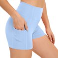 thumbnail image 3 of YeJammarp Workout Outfit Womens 2 Piece Tennis Golf Dress with Shorts Pockets Quick Dry Spandex Tank Athletic Outfits (L, Light Blue), 3 of 5