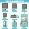 thumbnail image 2 of 4 Set/6 Set/8 Set Compression Packing Cubes Travel Accessories Expandable Packing Organizers (Square Mesh, 05-Beige), 2 of 7