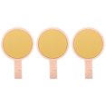 thumbnail image 1 of Ganchos para toallas giratorios, 360°, sujeción de alta resistencia, ABS duradero, multifuncionales para baño y hogar, juego de 3 en amarillo y rosa claro, 1 of 8