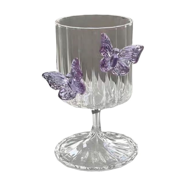 Mariposa copa de vino alta copa de champán copa de cóctel copa de vino tinto copa de jugo casero copa de té de vidrio de borosilicato