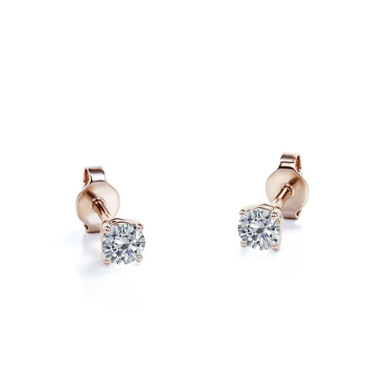 Baby/Kids Diamond Earrings Screw Back .20 TCW | 14K Gold