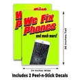 thumbnail image 2 of We Fix Phones And Much More (24" X 36") Vinyl Decal Only (Pack of 2) |Sign|Sticker|Poster, 2 of 4