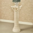 thumbnail image 3 of Corinthian Column Indoor Outdoor Display Pedestal - Statement Decor - Columns Made of Resin - Stand Pedestals - Decorative Roman Statue for Outdoors, Garden - 31 Inches High Large, 3 of 5
