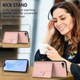 thumbnail image 6 of Magnetic Leather Phone Wallet Case Card Slot Shockproof Flip Back Cover For iPhone 16 15 14 13 12 11 Mini Pro Plus ProMax XR XS XSMax 7Plus 8Plus 7G 8G, 6 of 12