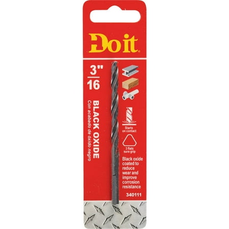 

5 PK Do it 323521DB-Do it 3/16 In. Black Oxide Drill Bit