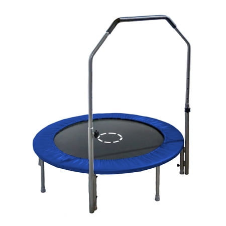 Mini Trampoline Fitness Jumper rebounder Exercise Gym Bouncer with Handle 40/48" 