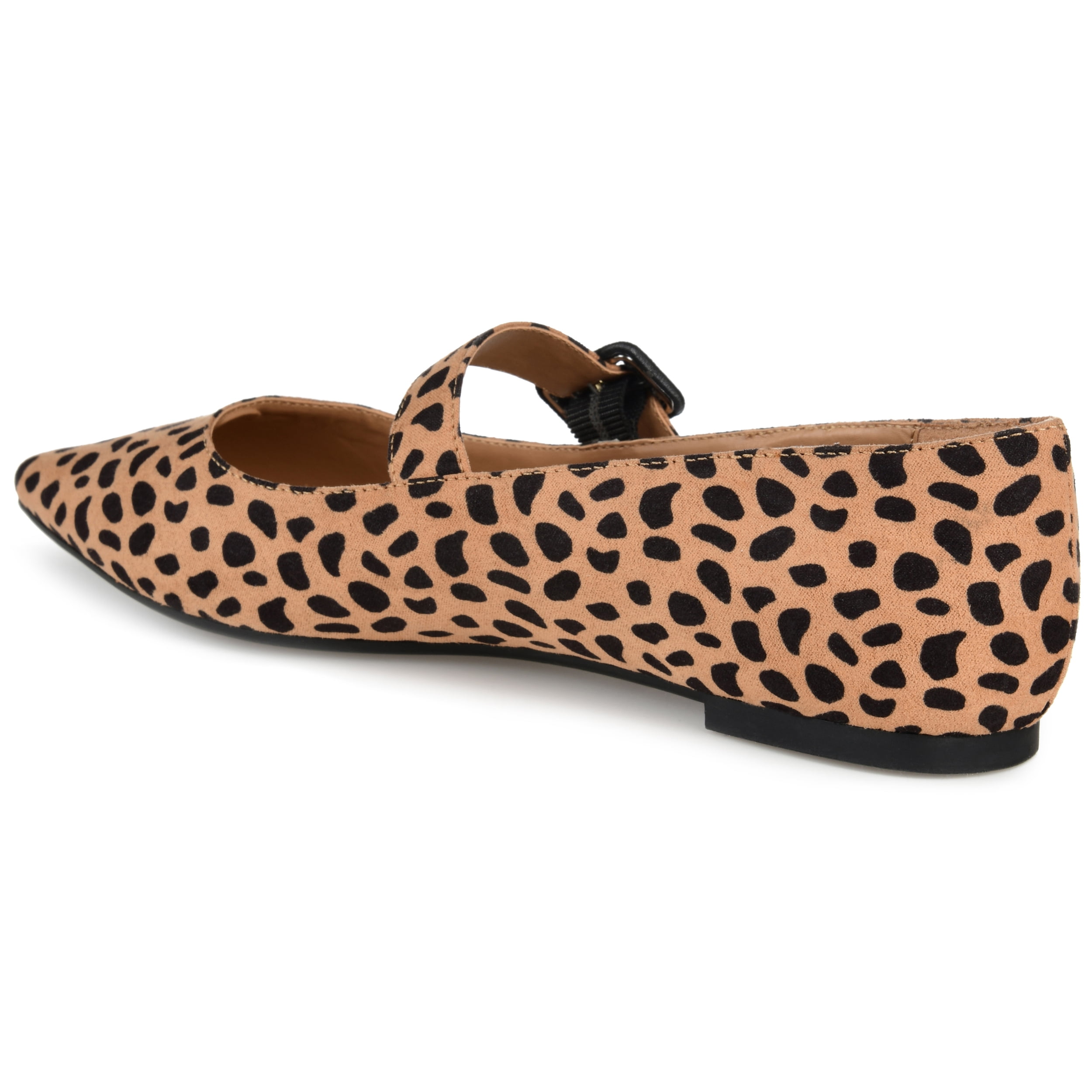Journee Womens Karissa Buckle Pointed Toe Mary Jane Dress Flats