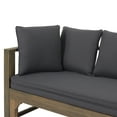thumbnail image 6 of Reyes Acacia Wood Outdoor Extendable Daybed Sofa, Gray and Dark Gray, 6 of 8