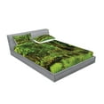 thumbnail image 2 of Ambesonne Green Fitted Sheet & Pillow Sham Set, Tress Moss Wild Nature, Queen, Green, 2 of 2