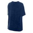 thumbnail image 3 of Women's New Era  Navy Atlanta Braves Mineral Wash Oversized T-Shirt, 3 of 5