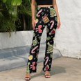 thumbnail image 5 of Womens Flare Bell Bottoms Pants, Christmas Tree Decoration High Waisted Flare Leggings for Women, Stretchy Wide Leg Yoga Pants, 5 of 5