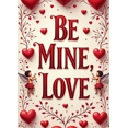 thumbnail image 4 of LUUFILx Be Mine Love Banner Valentines Day Decorations Romantic Backdrop Party Supplies Heart Design Photography Props Background, 4 of 8