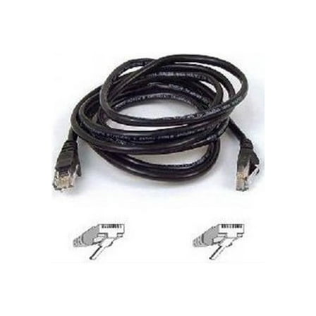 Belkin A3L791-06IN-BLK 6 in. Cat 5E Black RJ45M/RJ45M Patch Cable