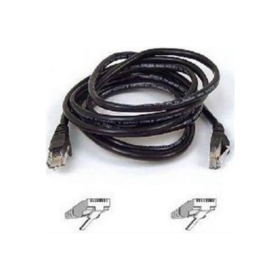 Belkin A3L791-06IN-BLK 6 in. Cat 5E Black RJ45M/RJ45M Patch Cable