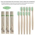 thumbnail image 2 of Biodegradable Reusable Bamboo Toothbrushes, Bamboo Toothbrush, 10 pack, 2 of 6