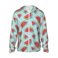 thumbnail image 2 of Lsque Watermelon UPF 50+ Lightweight Sun Protection Men's Women's Long Sleeve Shirt, Hoodie Performance -XX-Large, 2 of 9