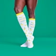 thumbnail image 4 of Nurse Mates Compression Socks Regular Calf Up To 17" Color: Lemon Squeezy, Size: OS, 4 of 6