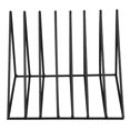 thumbnail image 1 of Ftory - Revistero triangular de escritorio, diseño creativo de metal triangular de hierro, ideal para libros, revistas, decoración de oficina y hogar (negro), 1 of 8