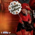 thumbnail image 4 of PMU Halloween "Happy Halloween" Sparkly Dots 18in Mylar-Foil Balloons (1/pkg) Pkg/1, 4 of 7
