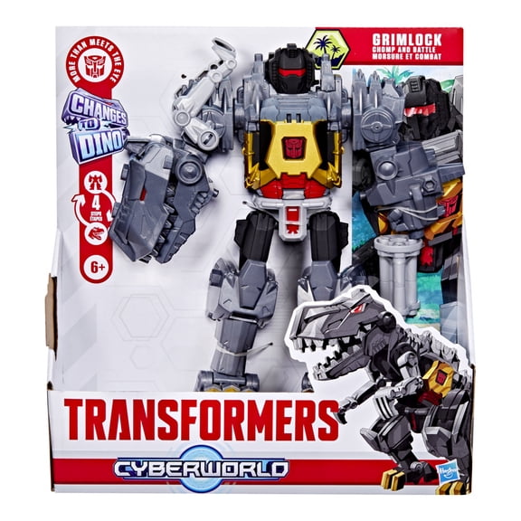 Figura de Acción Hasbro Transformers Cyberworld Grimlock Chomp & Battle