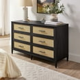 thumbnail image 4 of Better Homes & Gardens Springwood Caning 6-Drawer Dresser, Charcoal Finish, 4 of 10