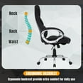 thumbnail image 7 of BestOffice Ergonomic Office Chair, Lumbar Support, Rolling Swivel for Men, Women(Black), 7 of 7