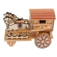 thumbnail image 4 of Shisuyan Music Carriage Wooden Vintage Design Light Brown 1Pcs 8.1x6.1x3.5in, 4 of 8