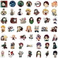 thumbnail image 3 of 50 Cartoon Edition Demon Slayer Stickers Cute Expression Stickers Notebook Luggage Waterproof Decoration, 3 of 24