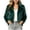 Army Green, variant on EOYWHK Faux Fur Jacket for Women Notched Lapel Open Front Long Sleeve Fuzzy Cropped Cardigan Casual Warm Winter Coats Outerwear With Side Pockets Gray S