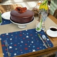 thumbnail image 4 of CounterArt Star Spangled 4-Pack Reversible Plastic Tabletop Placemats, 4 of 7