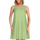 thumbnail image 1 of Easygdp Green Gingham para Vestido Transpirable de Mujer, Vestido Suelto de Manga Corta con Pliegues y Bolsillos para el Verano, 1 of 7