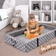 thumbnail image 3 of Milliard Cama de suelo para niños pequeños con sábana bajera, cuna lavable para dormir, cama cómoda y portátil para niños, cama plegable para niños pequeños (gris), 3 of 5