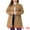 Camel, variant on DARING DIVA Women's Plus Size Steampunk Stand Collar Single Breasted Coat 4X Grey
