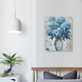 thumbnail image 4 of Nawypu  Hydrangeas Canvas Wall Art - Hand Painted Large Blue Floral Paintings for Living Room and Bedroom Decor, 4 of 5