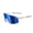 Blue Lens / White Frame, variant on Photochromic Shield Sport Unisex Sunglasses, Blue, 1 Pack Sunglasses