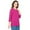 Deep Orchid, variant on Turtle Bay New York Women's Classic Comfort Fit 3/4 Sleeve length Crew Neck Jersey Knit T-Shirt