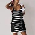 thumbnail image 3 of WILLBEST Womens Jeans Womens Athletic Sleeveless Mini Dress with Built In Shorts V Neck Spaghetti Strap Dress Pantalon Travail Homme, 3 of 6
