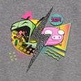 thumbnail image 3 of Invader ZIM - GIR and Pig - Retro Style - Toddler And Youth Girls Fleece Dress, 3 of 5